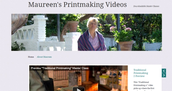 Maureen Booth's new printmaking videos site